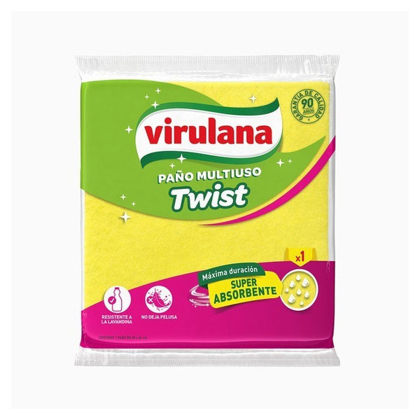 Virulana Paño Multiuso Twist 1 Unidad De 38 x 36cm
