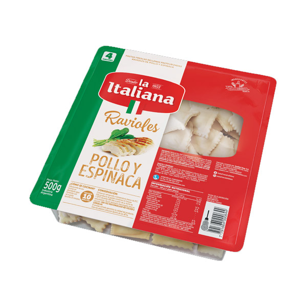 La Italiana Ravioles Pollo Y Verdura 500gr