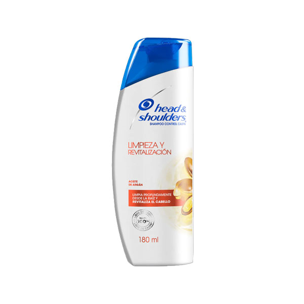 Head And Shoulders Shampoo Control Caspa Limpieza Y Revitalizacion 180ml