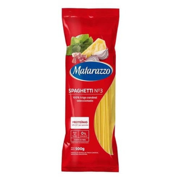 Matarazzo Fideos Spaghetti Nº3 500gr