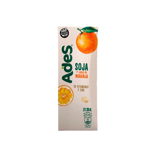 Ades Soja Con Jugo De Naranja 200ml