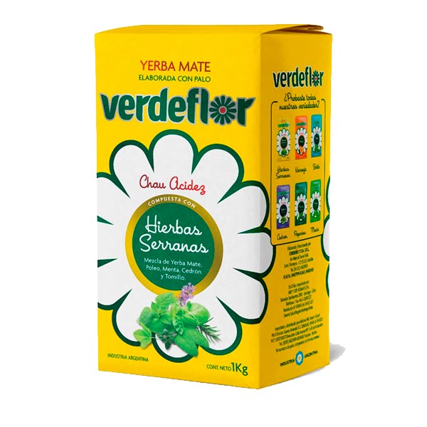 Verdeflor Yerba Mate Con Palo Hierbas Serranas 1kg
