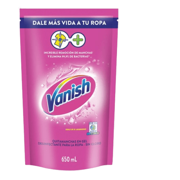 Vanish Quitamanchas En Gel Sin Cloro 650ml