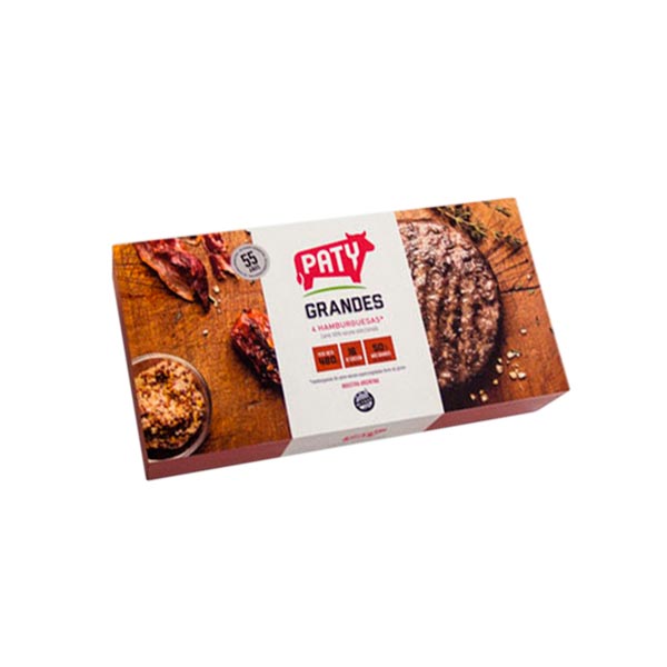 Paty Hamburguesas Grandes 4 Unidades 480gr