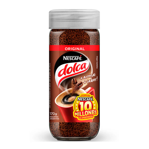 Nescafe Dolca Cafe Torrado Original Frasco 170gr