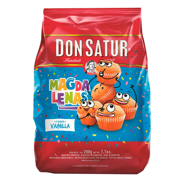 Don Satur Magdalenas Sabor Vainillas 200gr