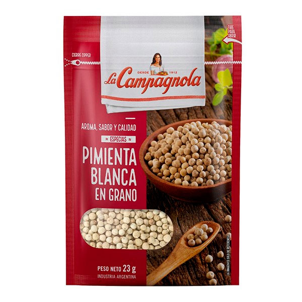 La Campagnola Pimienta Blanca En Grano 23gr