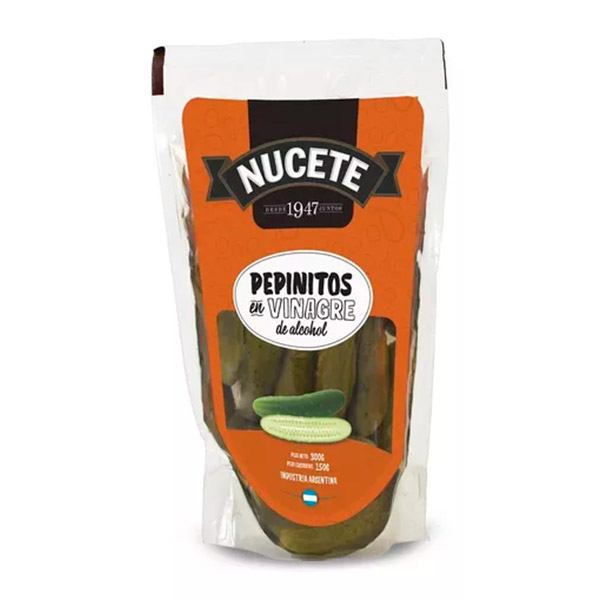 Nucete Pepinitos En Vinagre De Alcohol 300gr