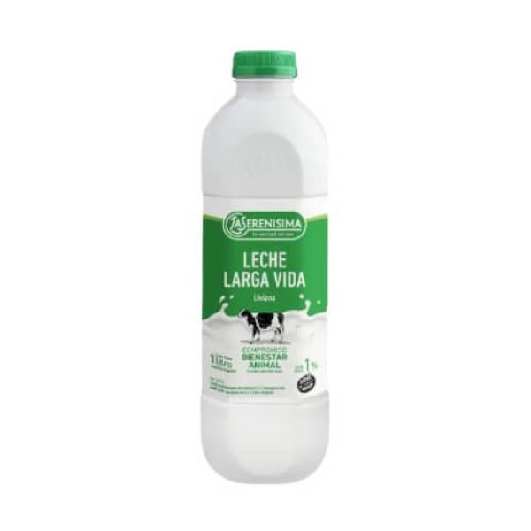 La Serenisima Leche Larga Vida Liviana 1% Botella 1L