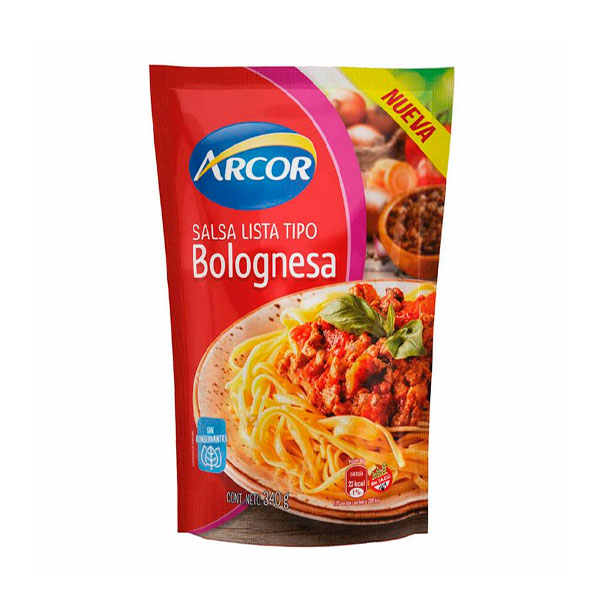 Arcor Salsa Lista Tipo Bolognesa 340gr