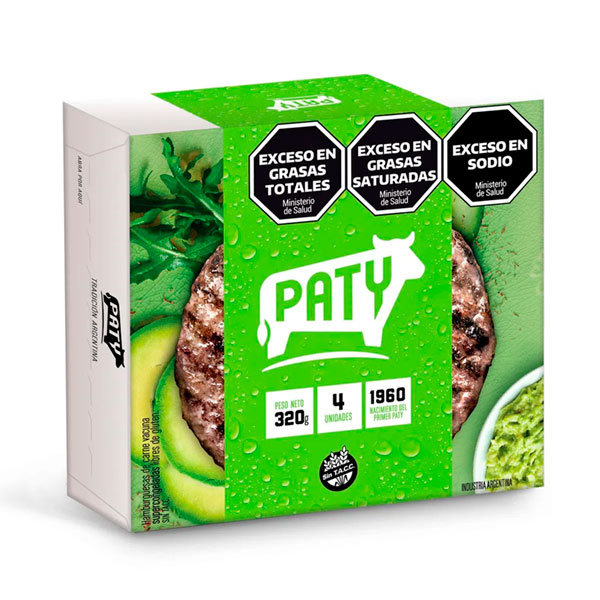 Paty Hamburguesas De Carne Vacuna 4 Unidades 320gr