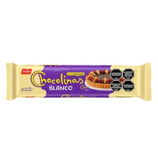 Chocolinas Galletitas Dulces Sabor Chocolate Blanco 245gr