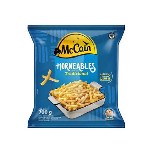 Mc Cain Papas Prefritas Horneables Corte Tradicional 700gr