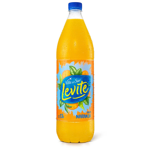 Levite Agua Saborizada Sabor A Naranja 1,5L