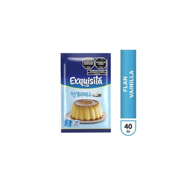Exquisita Flan Sabor A Vainilla 40gr