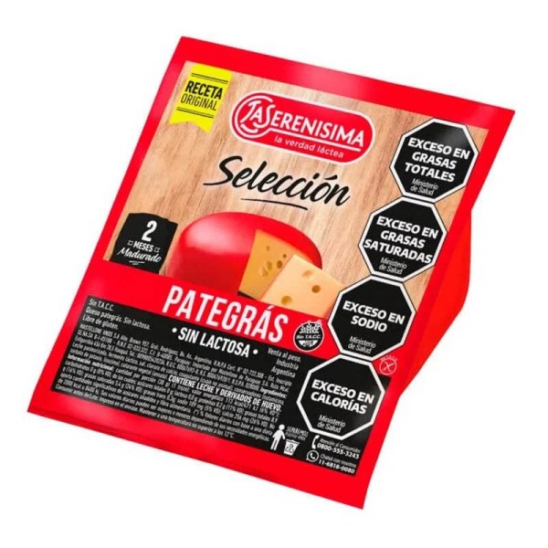 La Serenisima Queso Pategras Envasado x 340gr