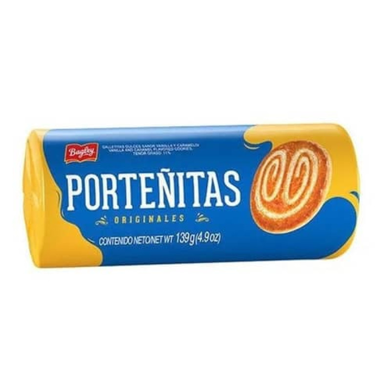 Porteñitas Galletitas Dulces Sabor Vainilla y Caramelo 139gr Porteñitas Galletitas Dulces Sabor Vainilla y Caramelo 139gr