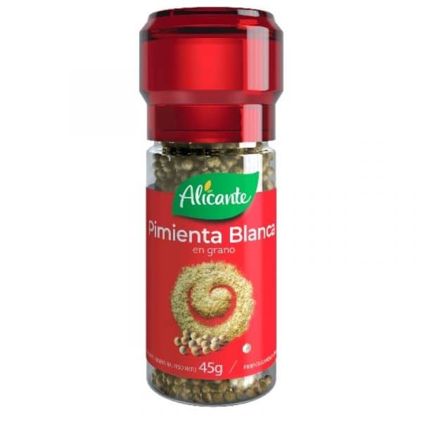 Alicante Molinillo De Pimienta Blanca En Grano 45gr