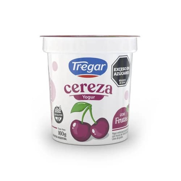 Tregar Yogur Con Trozos De Cereza 160gr