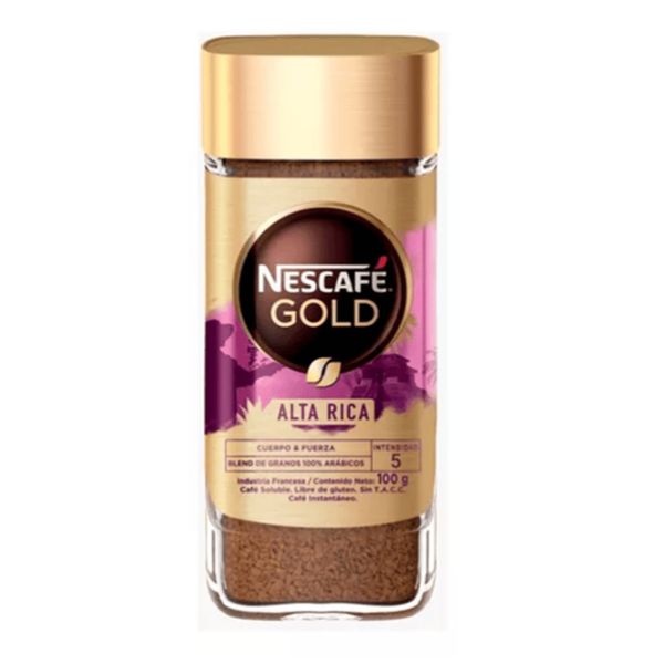 Nescafe Gold Alta Rica Cafe Instantaneo Intensidad 5 100gr